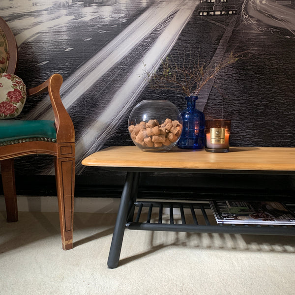 Ercol Coffee Table with Magazine Rack