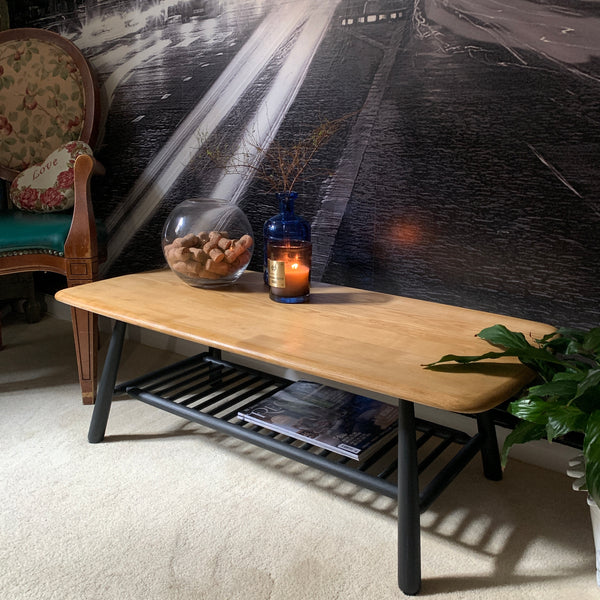 Ercol Coffee Table with Magazine Rack